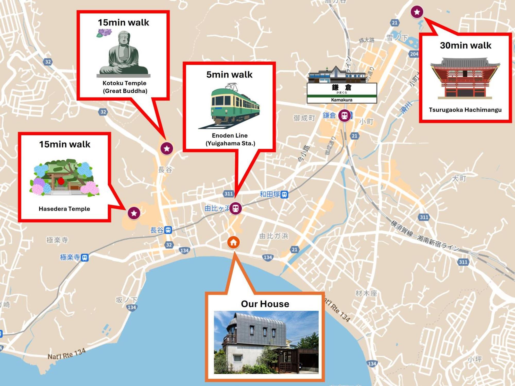 Villa Stellastoria Yuigahama Beautiful Architecture 1 Minute Walk To The Sea